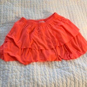 Vibrant Orange Girls Skort